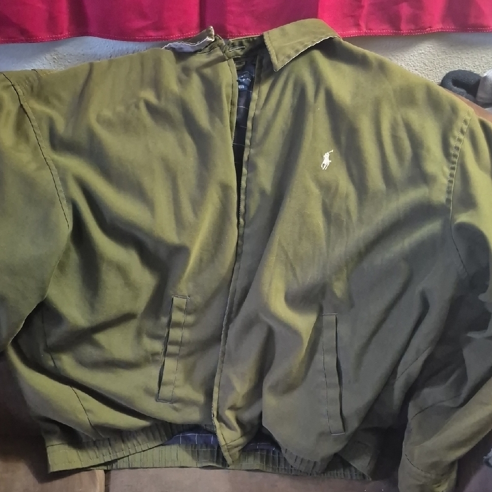 Ralph Lauren Dark Olive Bomber Jacket